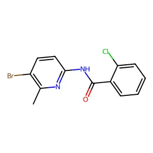 N-(5-bromo-6-methyl-2-pyridinyl)-2-chlorobenzamide structure