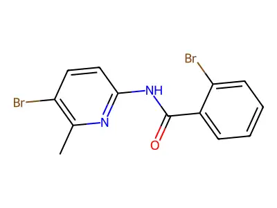 2-bromo-N-(5-bromo-6-methyl-2-pyridinyl)benzamide structure