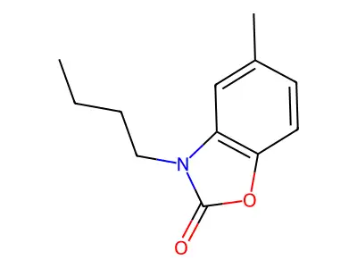 3-butyl-5-methylbenzo[d]oxazol-2(3H)-one structure