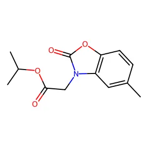 (5-Methyl-2-oxo-benzooxazol-3-yl)-acetic acid isopropyl ester structure