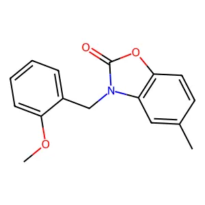 3-(2-Methoxy-benzyl)-5-methyl-3H-benzooxazol-2-one structure
