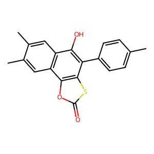 5-Hydroxy-7,8-dimethyl-4-(4-methylphenyl)naphtho[2,1-d][1,3]oxathiol-2-one structure