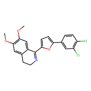 1-[5-(3,4-Dichlorophenyl)furan-2-yl]-6,7-dimethoxy-3,4-dihydroisoquinoline structure