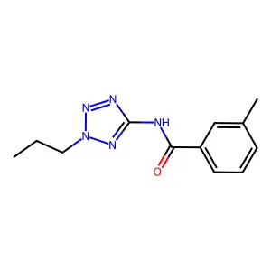 3-甲基-N-(2-丙基-2H-四唑-5-基)苯甲酰胺 structure