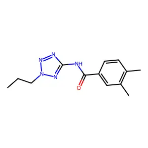 3,4-Dimethyl-N-(2-propyl-2H-tetrazol-5-yl)benzamide structure