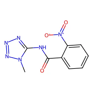 N-(1-Methyl-1H-tetrazol-5-yl)-2-nitrobenzamide structure