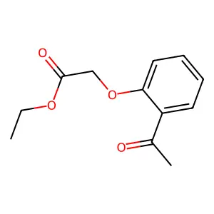 Ethyl 2-(2-acetylphenoxy)acetate structure