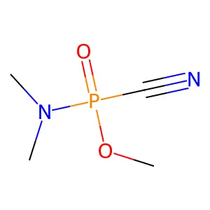Methyl N,N-dimethylphosphoramidocyanidate structure