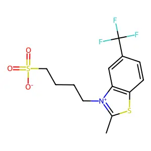 benzothiazolium, 2-methyl-3-(4-sulfobutyl)-5-(trifluoromethyl)-, inner salt structure