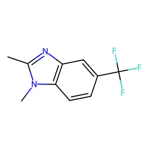 1H-Benzimidazole, 1,2-dimethyl-5-(trifluoromethyl)- structure