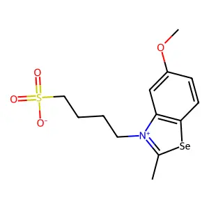 benzoselenazolium, 5-methoxy-2-methyl-3-(4-sulfobutyl)-, inner salt structure