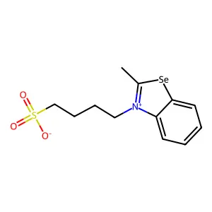 benzoselenazolium, 2-methyl-3-(4-sulfobutyl)-, inner salt structure