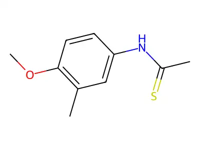 Ethanethioamide, N-(4-methoxy-3-methylphenyl)- structure