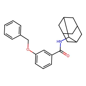 N-(2-adamantyl)-3-phenylmethoxybenzamide structure