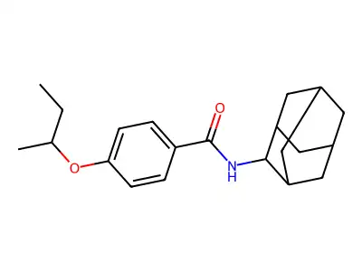 N-(2-adamantyl)-4-butan-2-yloxybenzamide structure