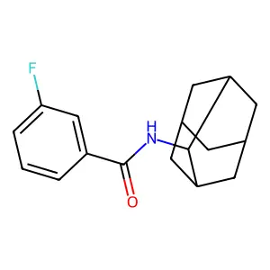 N-(2-adamantyl)-3-fluorobenzamide structure