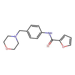 N-[4-(morpholin-4-ylmethyl)phenyl]furan-2-carboxamide structure