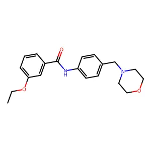 3-ethoxy-N-[4-(morpholin-4-ylmethyl)phenyl]benzamide structure