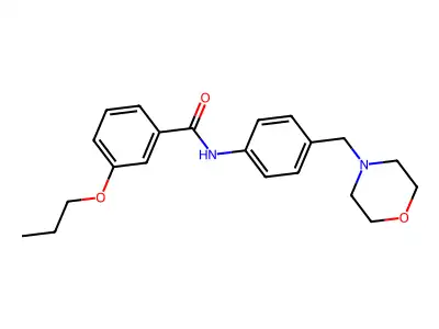 N-[4-(morpholin-4-ylmethyl)phenyl]-3-propoxybenzamide structure
