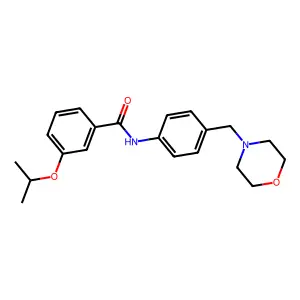 3-isopropoxy-N-[4-(4-morpholinylmethyl)phenyl]benzamide structure