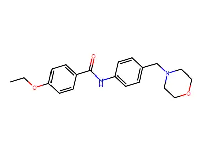 4-ethoxy-N-[4-(morpholin-4-ylmethyl)phenyl]benzamide structure