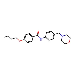 4-butoxy-N-[4-(morpholin-4-ylmethyl)phenyl]benzamide structure