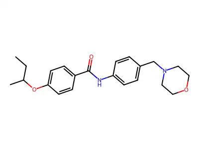 4-sec-butoxy-N-[4-(4-morpholinylmethyl)phenyl]benzamide structure