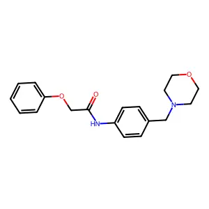 N-[4-(morpholin-4-ylmethyl)phenyl]-2-phenoxyacetamide structure