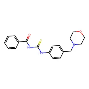 N-[[4-(morpholin-4-ylmethyl)phenyl]carbamothioyl]benzamide structure