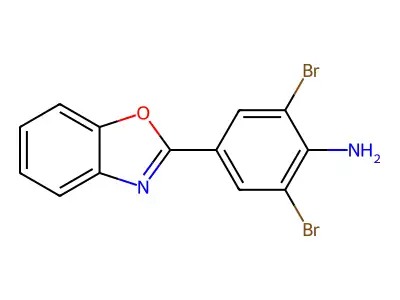 4-(1,3-Benzoxazol-2-yl)-2,6-dibromoaniline structure