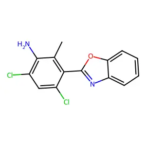 3-(1,3-Benzoxazol-2-yl)-4,6-dichloro-2-methylaniline structure