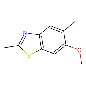 Benzothiazole, 6-methoxy-2,5-dimethyl- structure