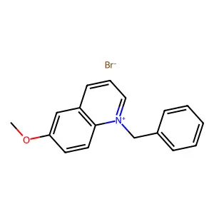 Quinolinium, 6-methoxy-1-(phenylmethyl)-, bromide (1:1) structure