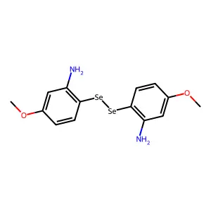 2,2'-二硒双[5-甲氧基]苯胺 structure