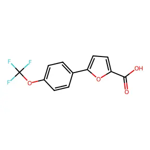 5-[4-(Trifluoromethoxy)phenyl]furan-2-carboxylic acid structure