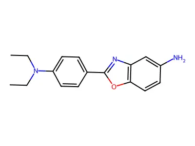 [4-(5-Aminobenzoxazol-2-yl)phenyl]diethylamine structure