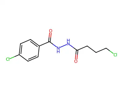 4-chloro-N'-(4-chlorobutanoyl)benzohydrazide structure