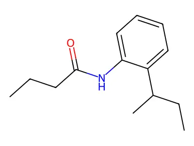 N-(2-butan-2-ylphenyl)butanamide structure