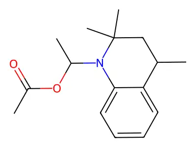 3,4-Dihydro-2,2,4-trimethyl-2H-quinoline-1-ethyl acetate structure