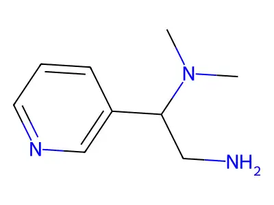 (2-Amino-1-(3-pyridyl)ethyl)dimethylamine structure