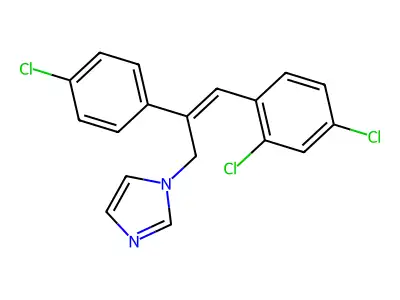 1-[2-(4-Chlorophenyl)-3-(2,4-dichlorophenyl)prop-2-enyl]imidazole structure
