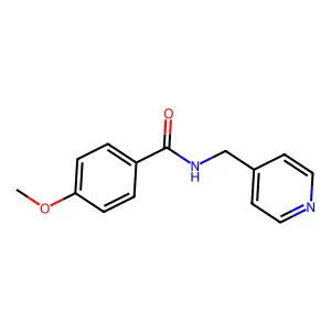 4-methoxy-N-(pyridin-4-ylmethyl)benzamide structure