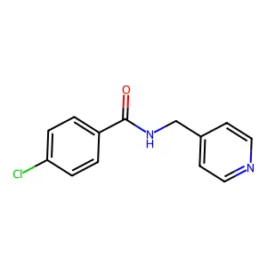 4-chloro-N-(pyridin-4-ylmethyl)benzamide structure