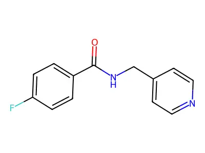 4-fluoro-N-(pyridin-4-ylmethyl)benzamide structure