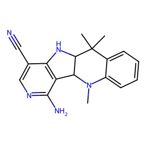 1-Amino-6,6,11-trimethyl-5a,6,11,11a-tetrahydro-5H-pyrido[3',4':4,5]pyrrolo[3,2-b]quinoline-4-carbonitrile structure
