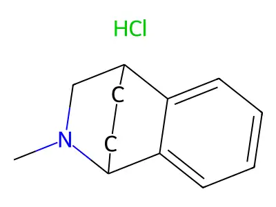 1,4-Ethanoisoquinoline, 1,2,3,4-tetrahydro-2-methyl-, hydrochloride structure
