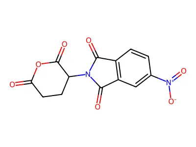 2-(2,6-Dioxooxan-3-yl)-5-nitro-1H-isoindole-1,3(2H)-dione structure