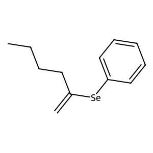 [(Hex-1-en-2-yl)selanyl]benzene structure