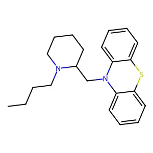 Phenothiazine, 10-((N-butyl-2-piperidyl)methyl)- structure