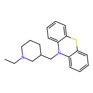 Phenothiazine, 10-((N-ethyl-3-piperidyl)methyl)- structure